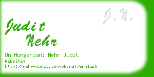 judit nehr business card